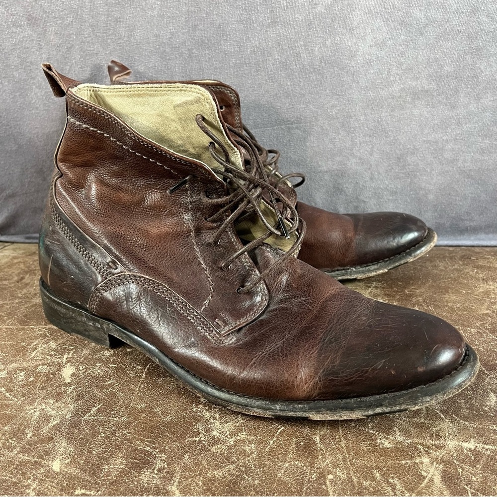 Area Forte Shoes Men EU 40 / US 7 Brown Leather Lace Short Italian Boots Hipster